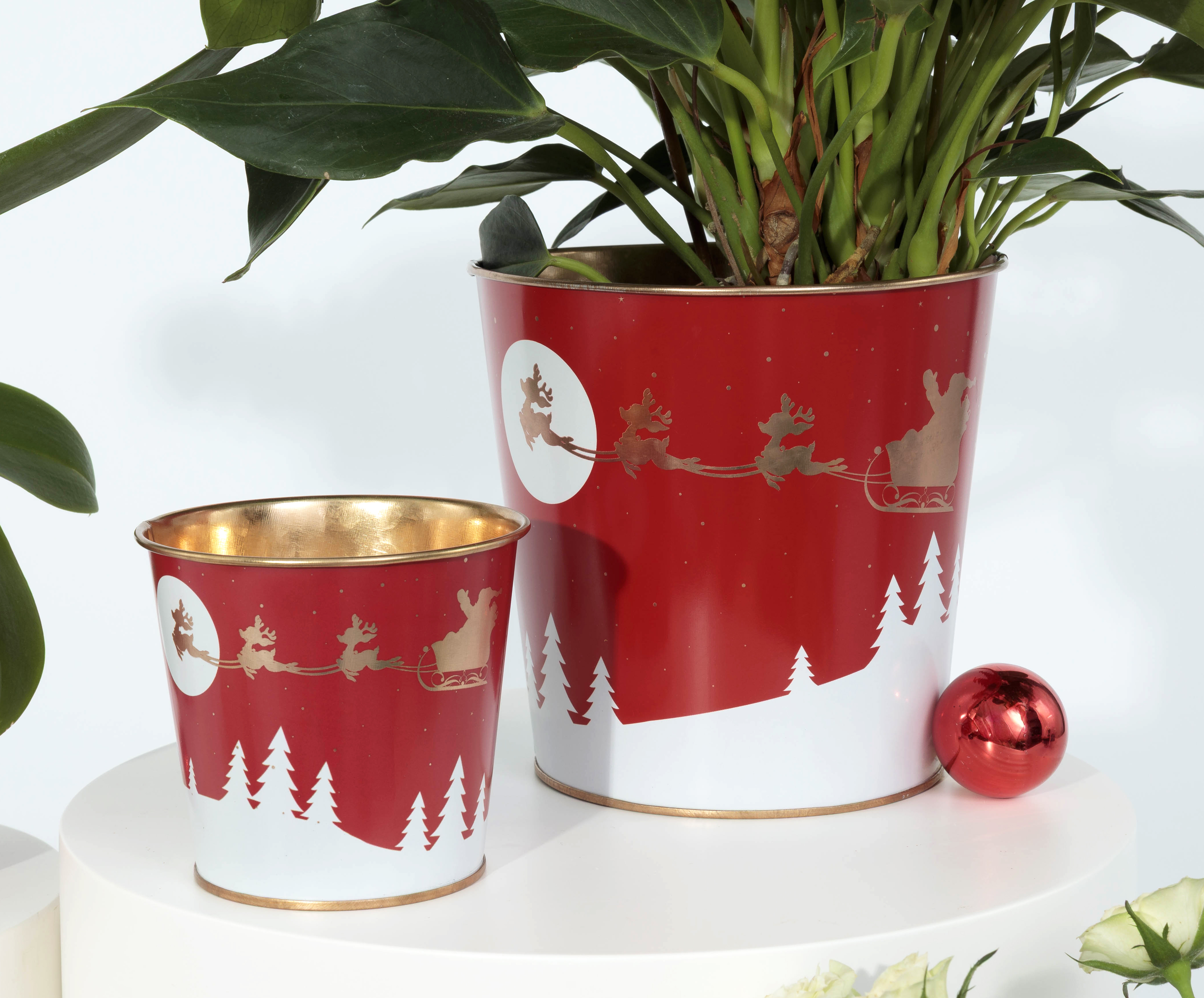 seau en zinc original fleuriste